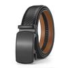 Mens Leather Ratchet Belt with Automatic Buckle, Adjustable Belt(35MM)