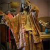 Chinese Style Vintage Fall Coat Women Casual Retro Snowflake Wash Printing Loose Flax Long Sleeve Coat