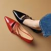 Genuine Leather Black Red Women Pumps High Stiletto Heel Small Big Size 31 47