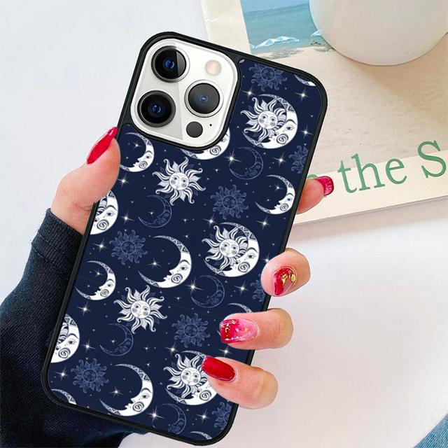 Vintage moon sun stars celestial Cover For iPhone 17 Air 15 16 14 13 12 Pro Max 11 Pro Max Plus Phone Case Coque