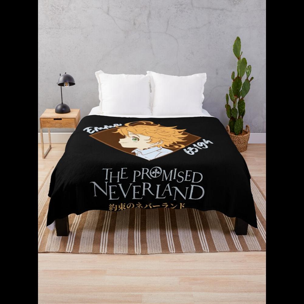 The Promised Neverland Emma Throw Blanket  Soft Cozy Plush for Home Decor and Anime Fans 75X95CM