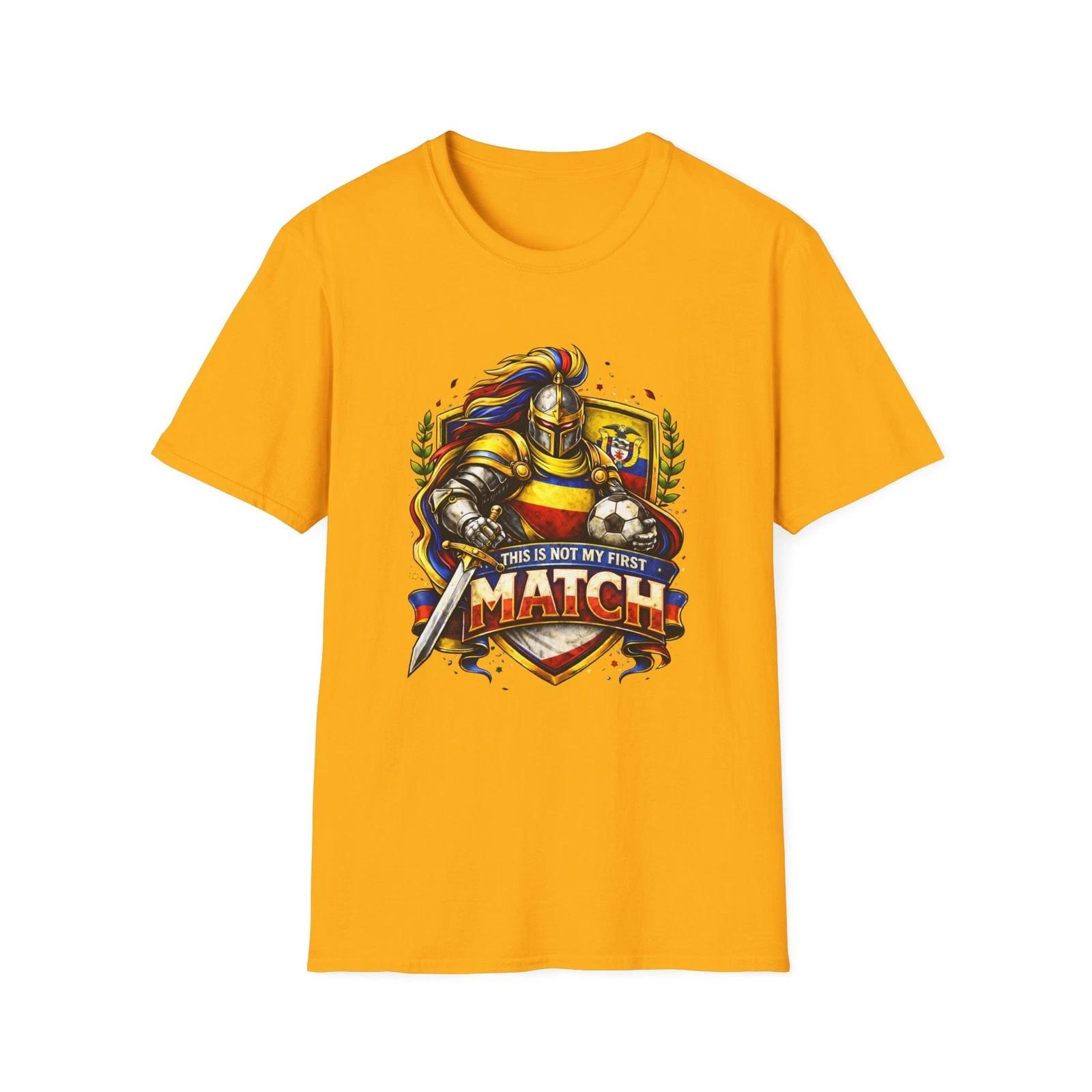Columbian Knight Soccer Crest  This Is Not My First Match  Football Children s Children s T  Children s T-shirt 140