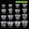 Disposable Transparent Plastic Round Food Containers with Lids