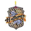 Christmas Decoration - NEMESIS NOW - Hufflepuff Crest - 8 Cm - Hand-painted - Official Harry Potter
