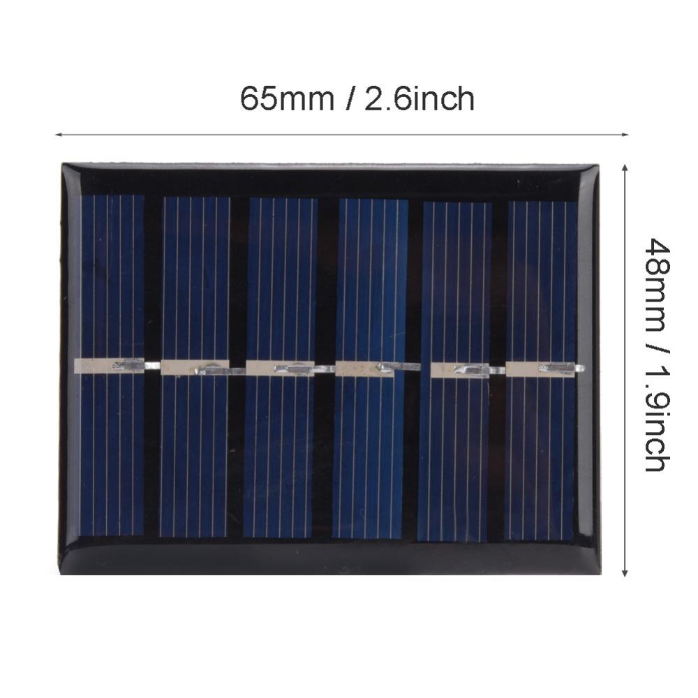 4 Pcs 65x48mm Solar Power Charging Panel 3V 0.3W DIY Solar Panel Durable Solar Panel Solar Charging