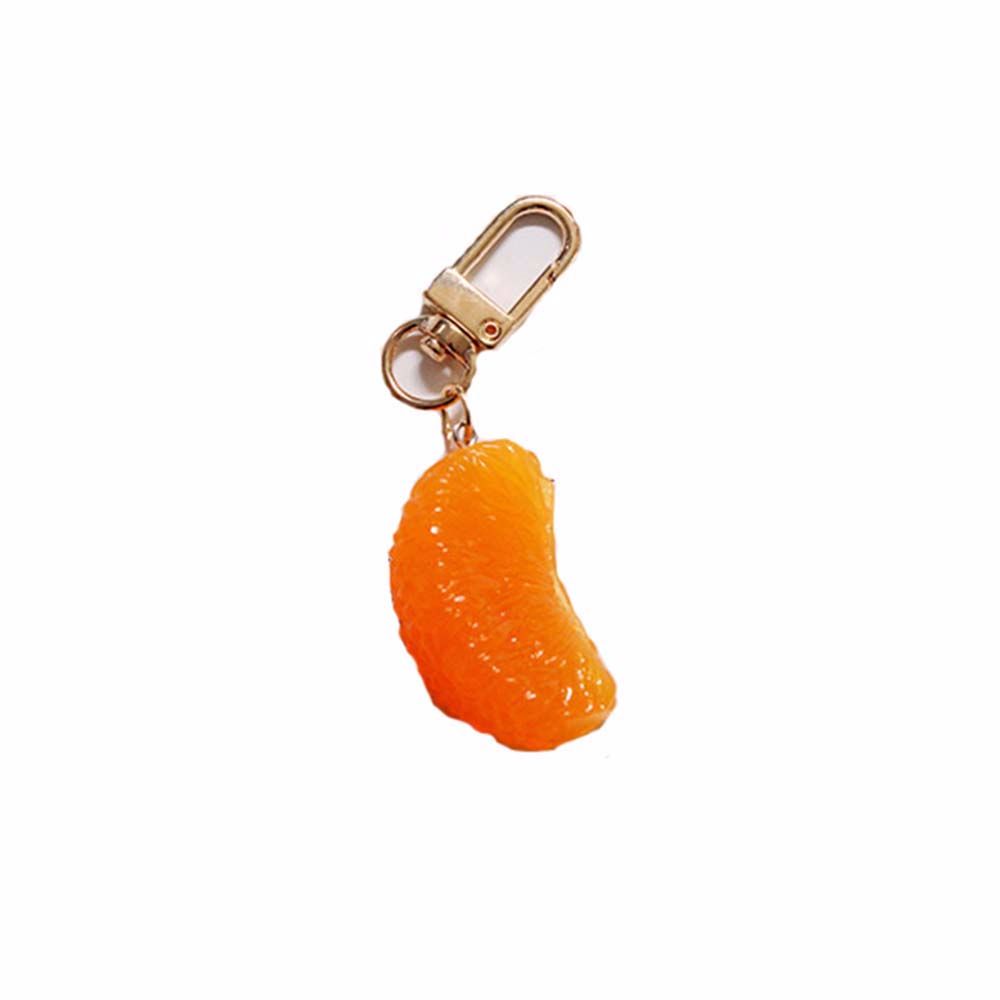 

Decoration Bag Pendant One Petal Handbag Pendant Simulation Fruit Keyring Key Chain Orange Keychain помаранчевий