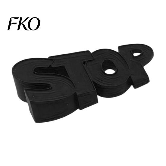3D Printed Doorstop Doorstop, Creative Door Stopper, Stable "STOP" Wedge, Stopper Artistic Sculpture for Home Office Bedroom Living Room Decor Base