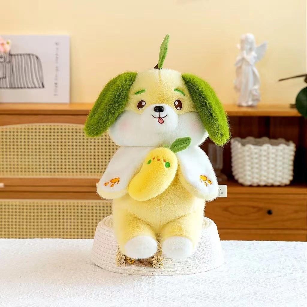 Adorable Mango Dog Plush Toy Super Soft Short Plush Stuffed Animal Doll Gift