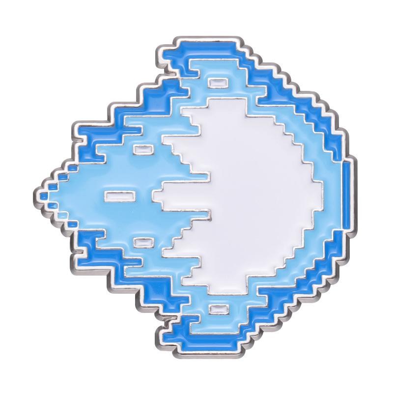 Fighter Fashionable Street Game Cartoon Brooch Pin With Eyecatching Flame Details
