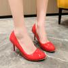 Fashion 2024 New Pumps Fashion High Heels 35-43 Plus Size Women Shoes Stiletto Banquet Wedding Shoes Sexy Round Toe Ladies Party Shoes