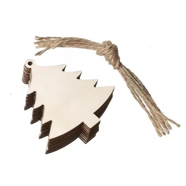 10/20/50 ks DIY dřevěné vánoční koule dekorace řemeslné umění ozdoby štítky závěsná ozdoba pro domácí vánoční a novoroční dárky pro děti