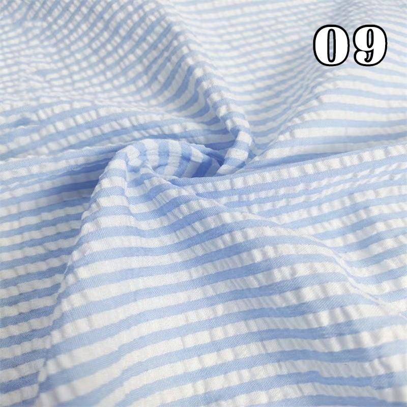 Tenká seersucker kostkovaná látka Ruční práce Měkká látka na šaty Koš Kalhoty Ubrus Šití DIY Bavlněný polyesterový materiál