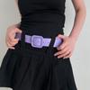 Square Buckle PU Leather Belt Y2k Trouser Decoration Retro Wide Belt  Female/Girls