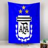 Argentina Football Association AFA Crest Wall Tapestry White Emblem Three Golden Stars Blue Decor for Fan Bedroom Man Cave Gift