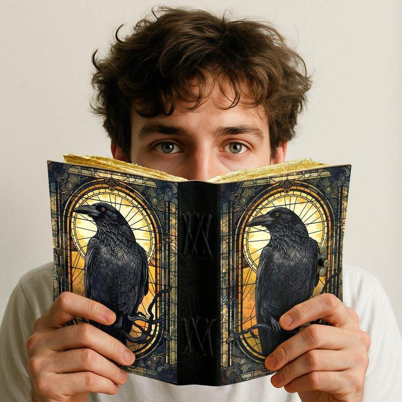 Das Raben Lederjournal: Gotisches Grimoire Buch der Schatten