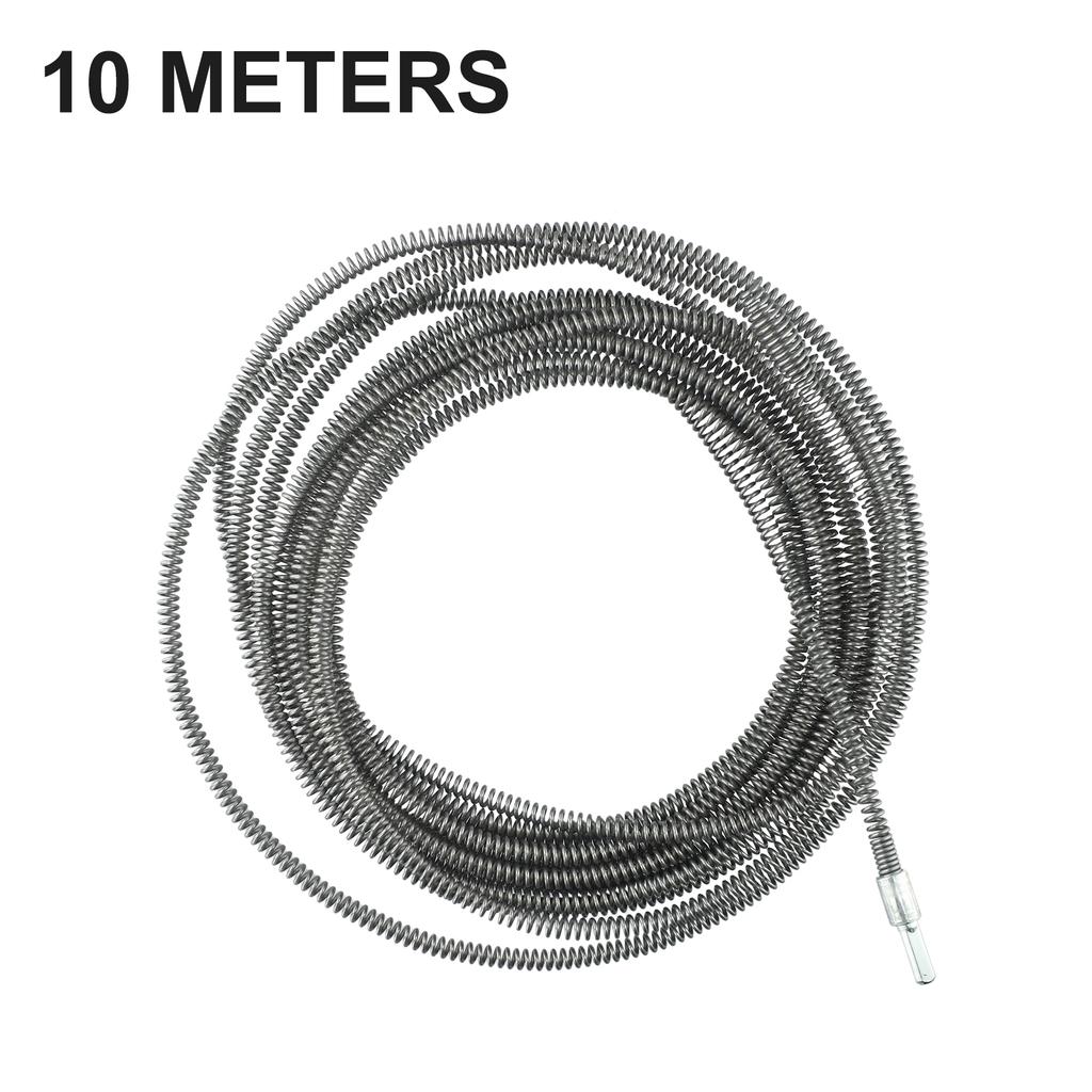 5/8/10 Meters Electric Drill Drain Dredging Spring Sink Cleaner Sewer Dredging Tool Bathroom Plumbing Pipe Dredging Tool Set