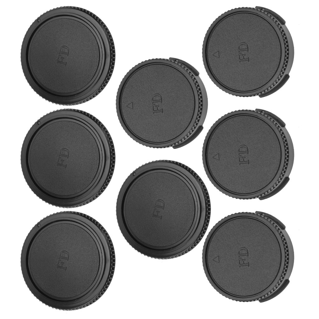 Camera Front Body Cap Rear Lens Cap Cover Set Compatible for Canon FD Mount Lens and Body