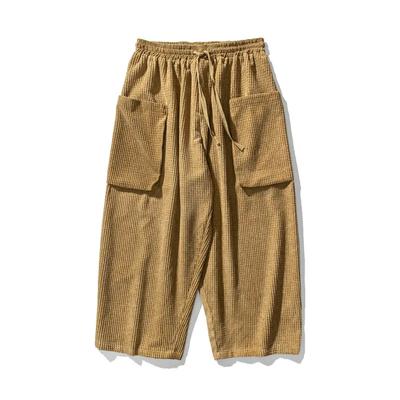 Jesień Męskie Streetwear Szerokie Spodnie Męskie Luźne Jednokolorowe Spodnie Męskie Oversize Haremki Moda Damskie Spodnie Cargo
