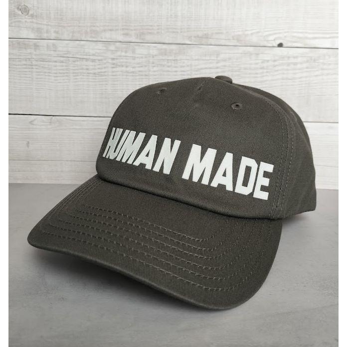 Used New Genuine HUMAN MADE 5PANEL TWILL CAP Gray CHACOAL Human Made 5 Panel Twill Cap