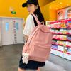 Fashion Letter Mori Simple Backpack Female Large Capacity Junior High School Student School Bag Versatile Youth Campus Backpack