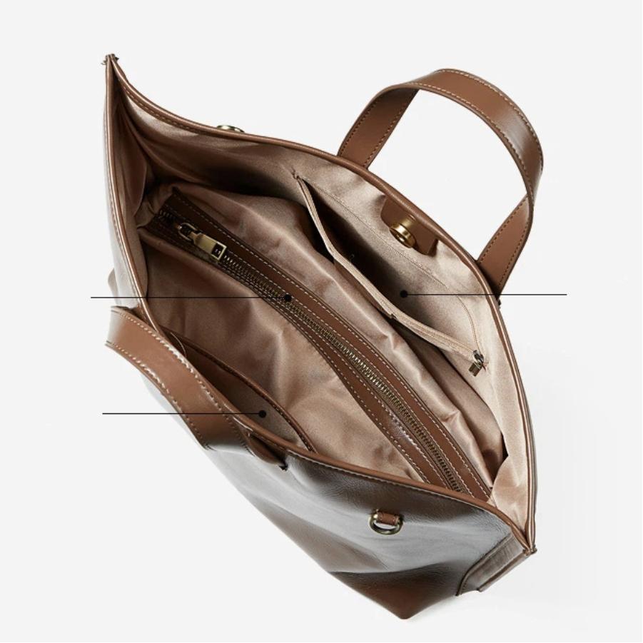 Large Tote Bag for Women Genuine Leather Handbag Commuter Shoulder Crossbody Bag Ladies Messenger Bags