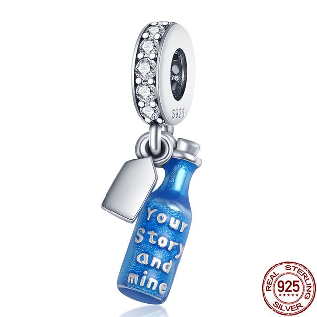 925 Sterling Silver Kanin Morot Uggla Orm Flamingokrabba Familjeträd Dinglar Charm Passar Original Armband & Armband Charm Pärlor