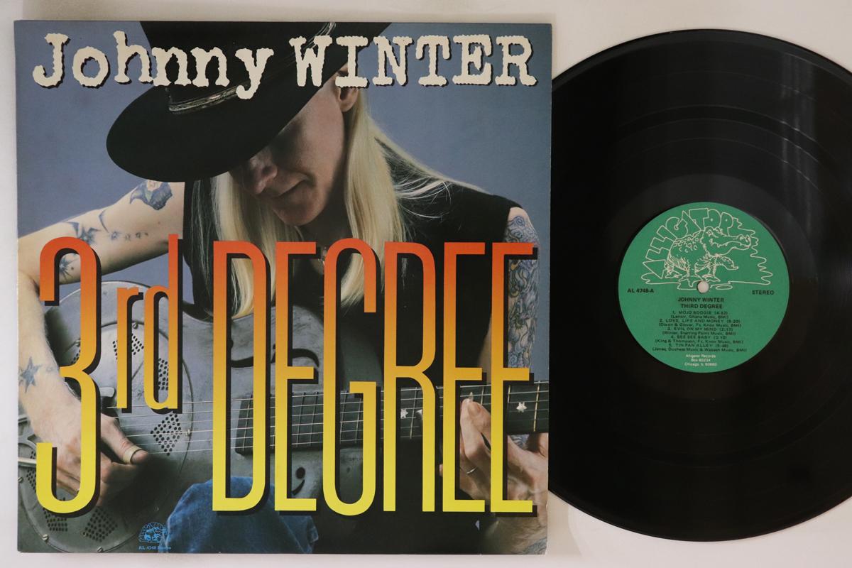 

LP Record JOHNNY WINTER - 3rd Degree AL4748 ALLIGATOR 1986 Canada Blues Used