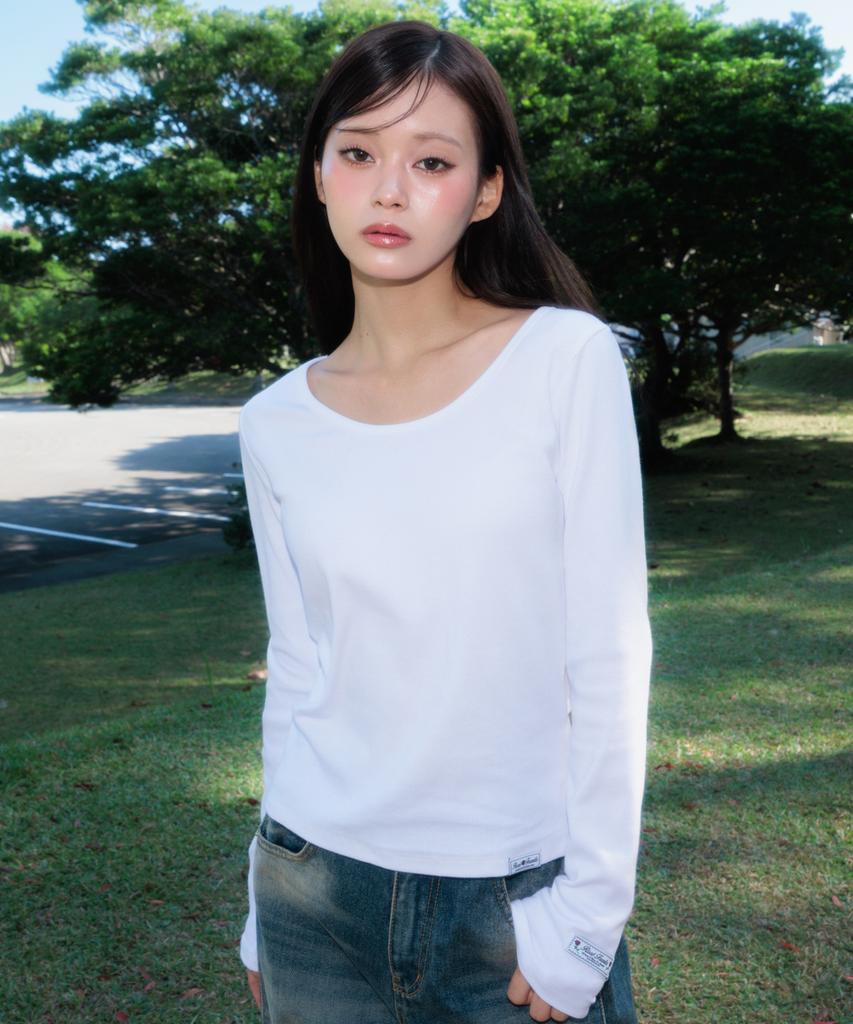 ROSEFRANTZ (2Pack) Essential Rose Label Long Sleeve [5Color]