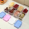 Recipientes de Plástico Herméticos Para Armazenamento de Alimentos Com Alça e Tampas À Prova de Vazamento Caixas Portáteis Para Lanches Para Piquenique