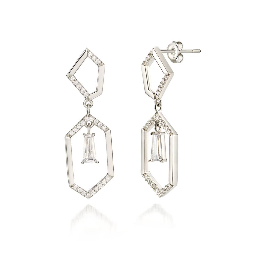 Party Silver Earrings Gisvee004