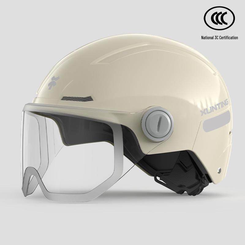 3C Certified Large Electric Vehicle Half Helmet, All-Season, Unisex, Winter-Ready