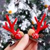 Xmas Ornaments Elk Ear Pine Cone Hairpins Hair Accessories Merry Christmas Decor Antler Hairpin