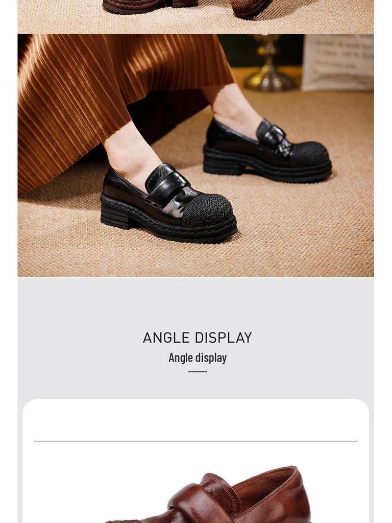 2025 Herbst Damen Leichte Luxus Pferdeleder Slipper - Bequem, Echtes Leder Slipper