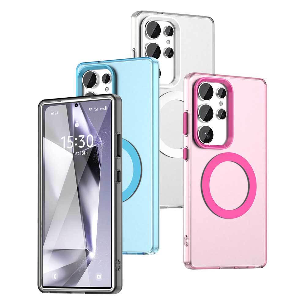 Frosted Magnetic Phone Case for Samsung S26 Ultra - Compatible with S24/S23, Skin-like Design, New Model A57.