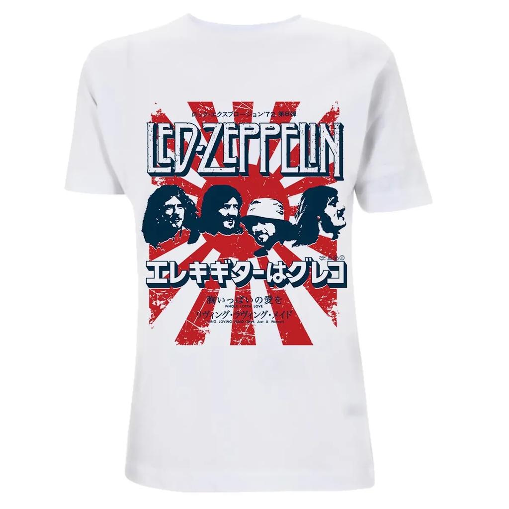 Rock Band Led Zeppelin Unisex Cotton Album Graphics Tshirt  New Summer Oversized Unisex Casual Comfortable