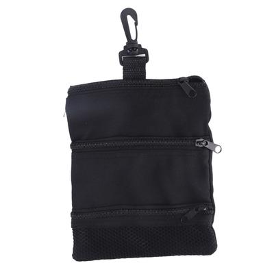 Pochette pour tees de golf Sac portable pour balles de golf Exquis Sac à main multi-poches pour tees de golf avec clip pour hommes Femmes