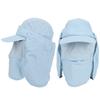 UPF 50+ Sun Hat UV   Wide Brim Outdoor Fishing Sunshade   for Travel Hiking Boating Gardening(Blue   Size)