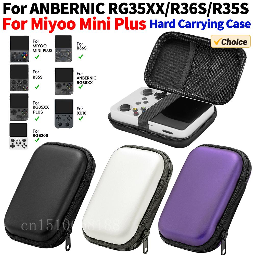 EVA Hard Carrying Case Shockproof with 2 Joystick Caps Portable Travel Case for Miyoo Mini Plus/ANBERNIC RG35XX/R36S/R35S