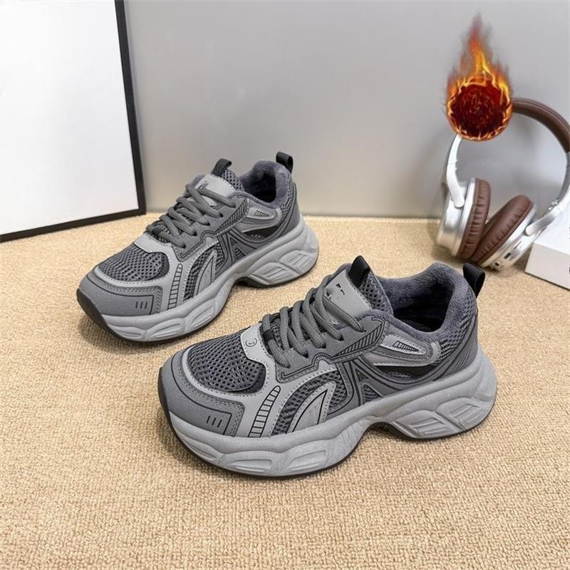 

Dad s Shoes - New Warm-Filled Women s Shoes, Versatile and Comfortable Casual Sports Shoes 40 чорний/сірий колір