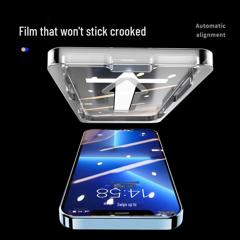 Mofajiang iPhone Tempered Glass Screen Protector with Easy Installation Kit