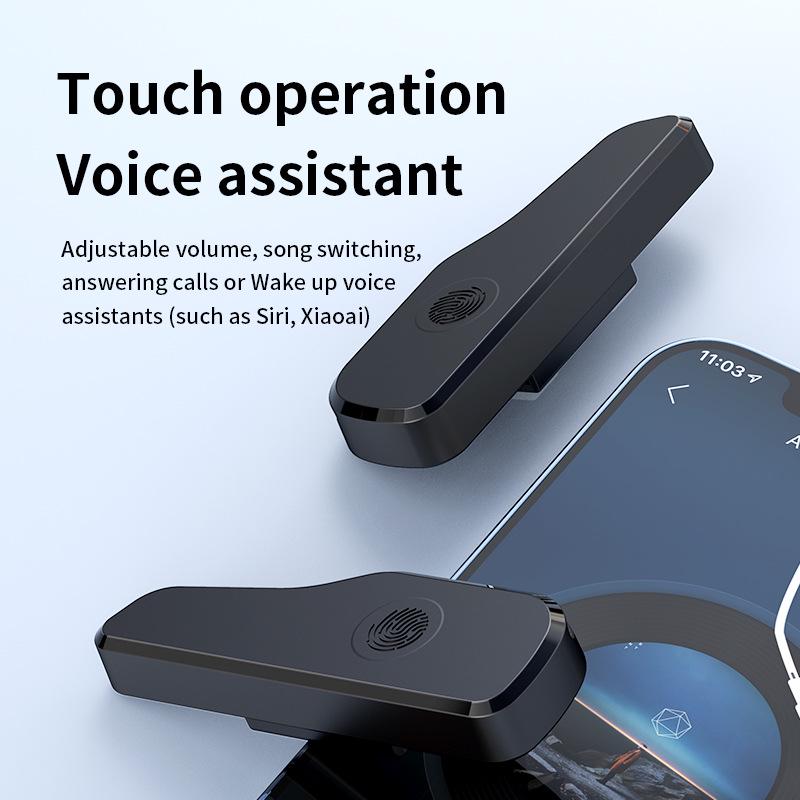 Bluetooth Clip-On Glasses Headset with Long Battery Life & Touch Controls for Versatile Use