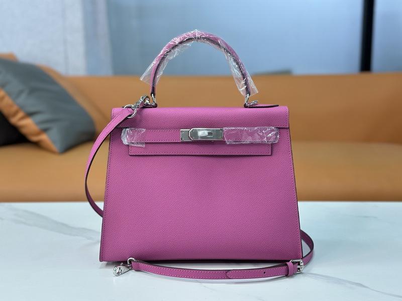26 New Genuine Leather Women's Bag Palm Pattern Mini 22CM25 Silver Buckle Handbag Single Shoulder Diagonal Cross-border