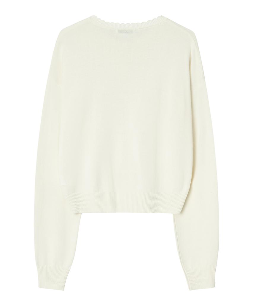 Nyuluki Base Loose Fit Cardigan_Ivory