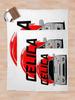 Silver Celica JDM Throw Blanket Bed Covers Blanket Sofa Sofa Blanket
