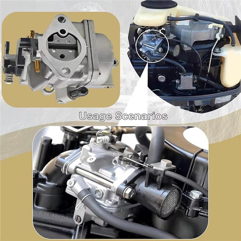 NEW-5X 3R1032001 Carburetor Outboard Motors For Mercury Mariner 2 2.5 3.5 4 5 6 HP Tohatsu Nissan MFS 853720T25 803522T03