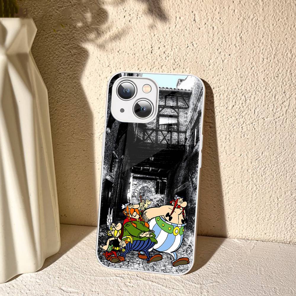 A-Asterix Et O-Obelix M-Manga Tempered Glass For Iphone 14 13 12 11 Pro Mini XS MAX 14Plus X XS XR Cover