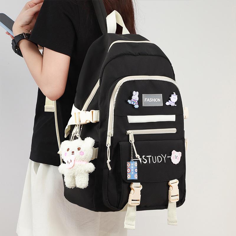 School Bag Backpack Girls Spring Fashion Junior High School Students Primary School Travel Lightweight Large Capacity Backpack
