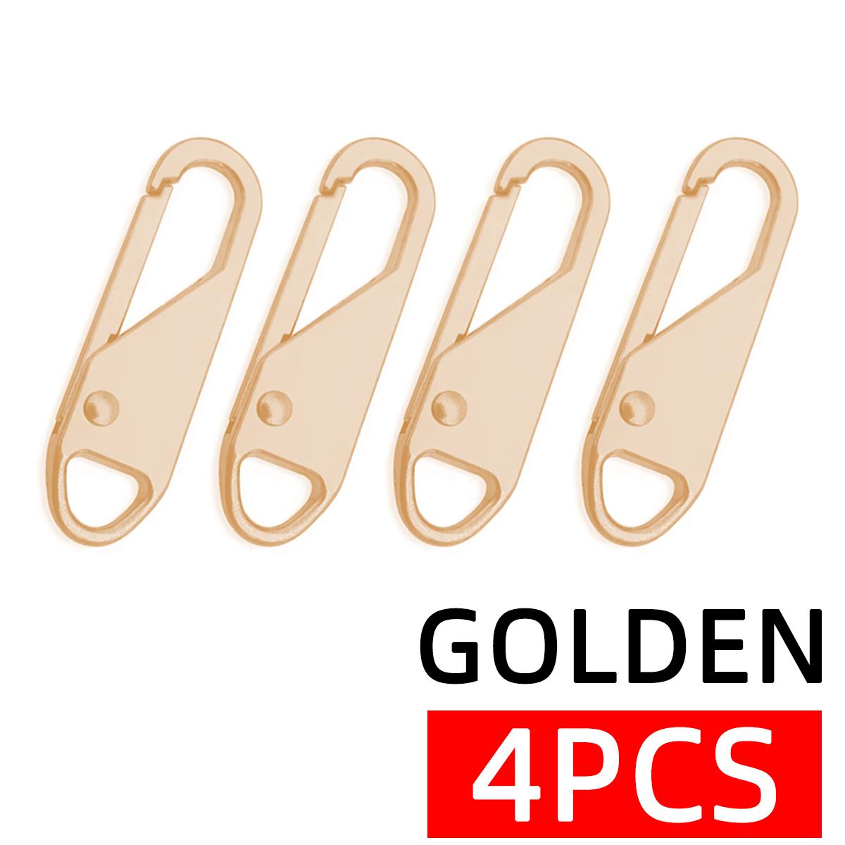 

4PCS Detachable Zipper Universal Quick Zipper Repair Easy Replacement Of Sliding Handle Suitable For Bags Clothes Wallets Etc