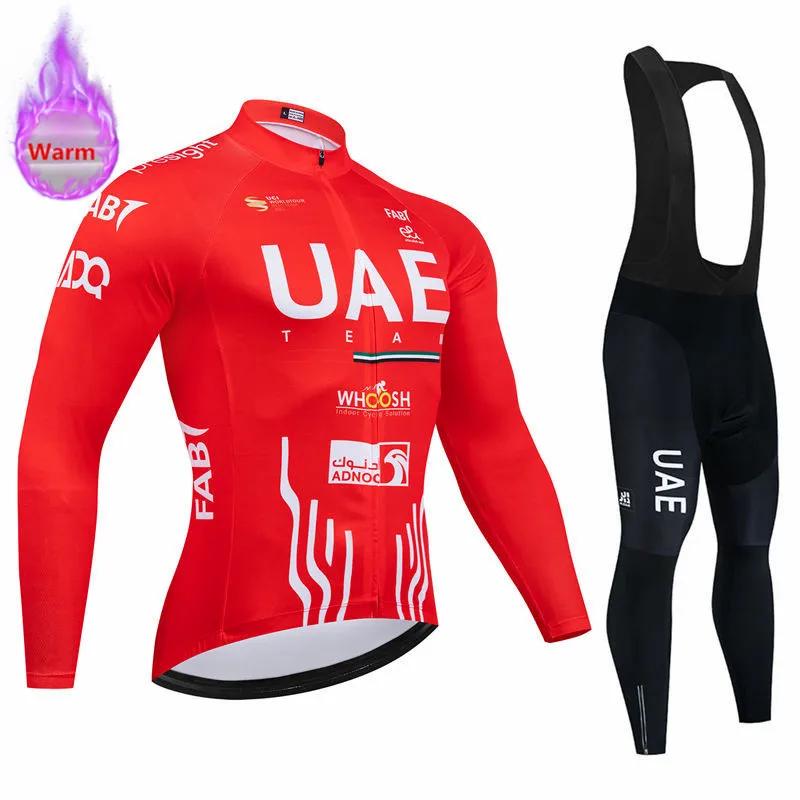 Echipament Ciclism Iarnă Echipa EAU 2025 Fleece Termic Set Tricou Ciclism Bicicletă Haine MTB Uniforme Bicicletă Rutieră Ropa Ciclismo Iarnă