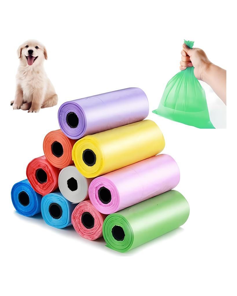 15pcs Dog Poop Bags for Outdoor Pet Dog Cat Waste Bag Puppy Cat Pooper Scooper Bag Small Rolls Cleaning Bags Pets Supplies